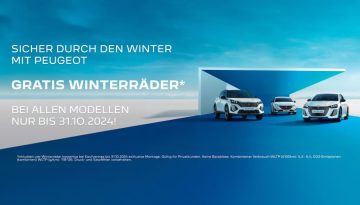 Kostenlose Winterkompletträder für Ihren neuen Peugeot – Nur im Oktober 2024