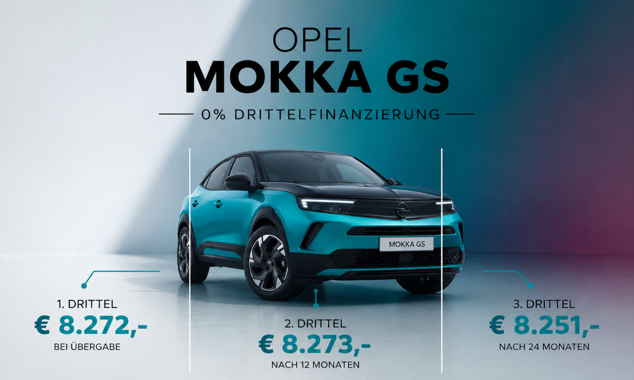 Opel Mokka GS Aktion – Jetzt ab € 8.272,- Wegfahrpreis sichern