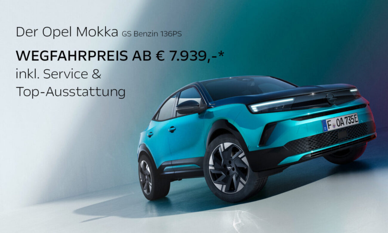 Opel Mokka GS Aktion – Jetzt ab € 7.939,- Wegfahrpreis sichern