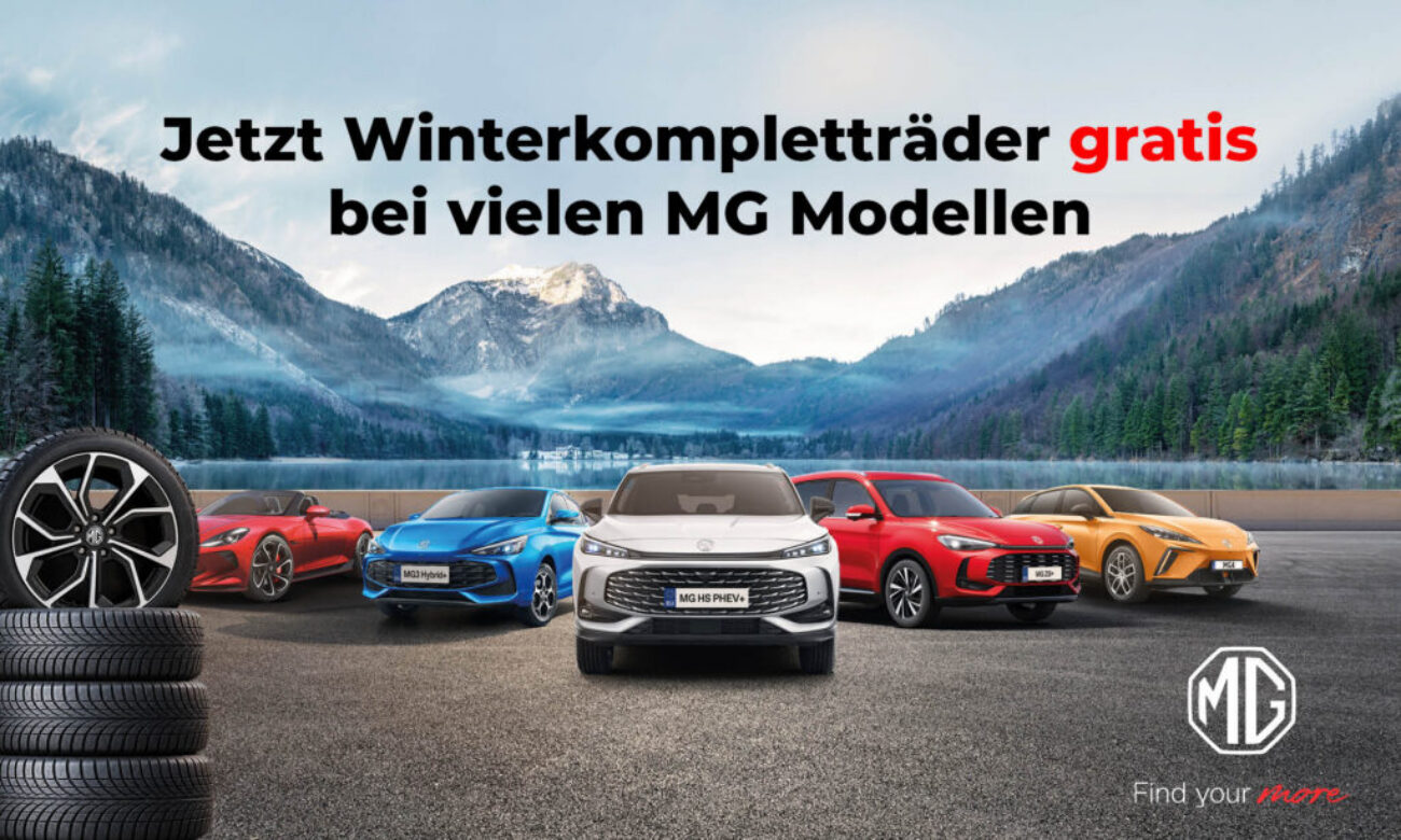 Jetzt Winterkompletträder gratis bei vielen MG Modellen