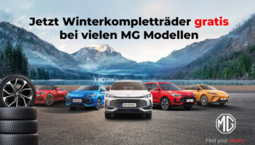 Jetzt Winterkompletträder gratis bei vielen MG Modellen